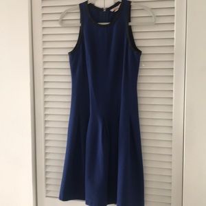Banana Republic Blue Dress with Black Trim